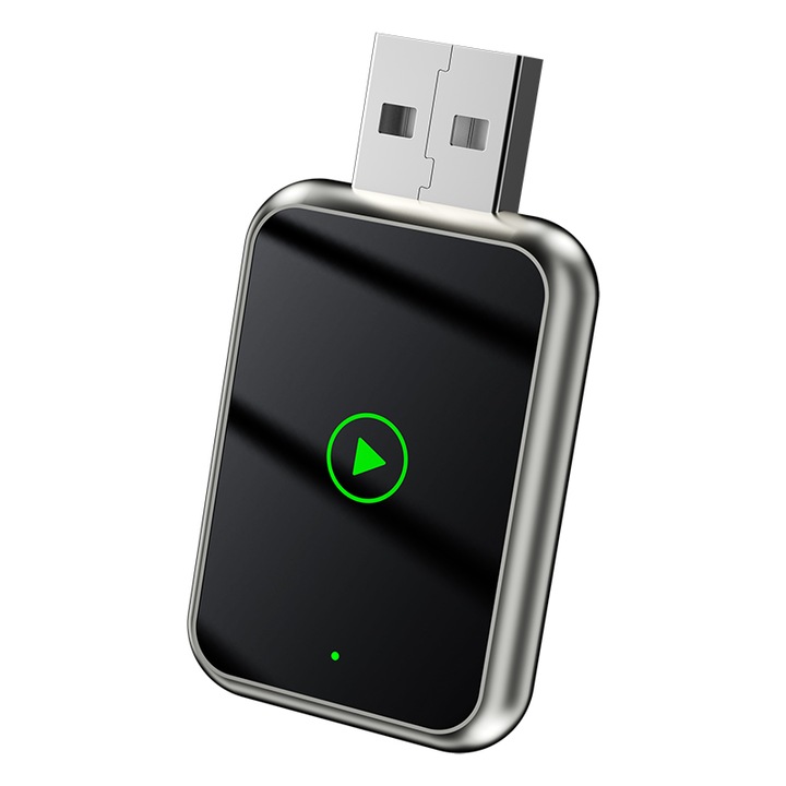 ANTCOOL® 2 в 1 безжичен адаптер за кола, съвместим с IOS и Android, Apple CarPlay и Android Auto модул, WIFI 6, AI процесор, за автомобили с фабрично окабелен CarPlay/Android, Plug and Play връзка