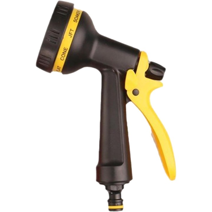 Pistol de stropit gradina, 10 moduri de pulverizare, ABS si cauciuc TPR, 19x12.5x7cm