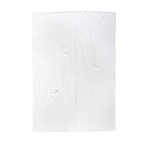 Patura eleganta tricotata Lusie, 70 x 100 cm, Alb