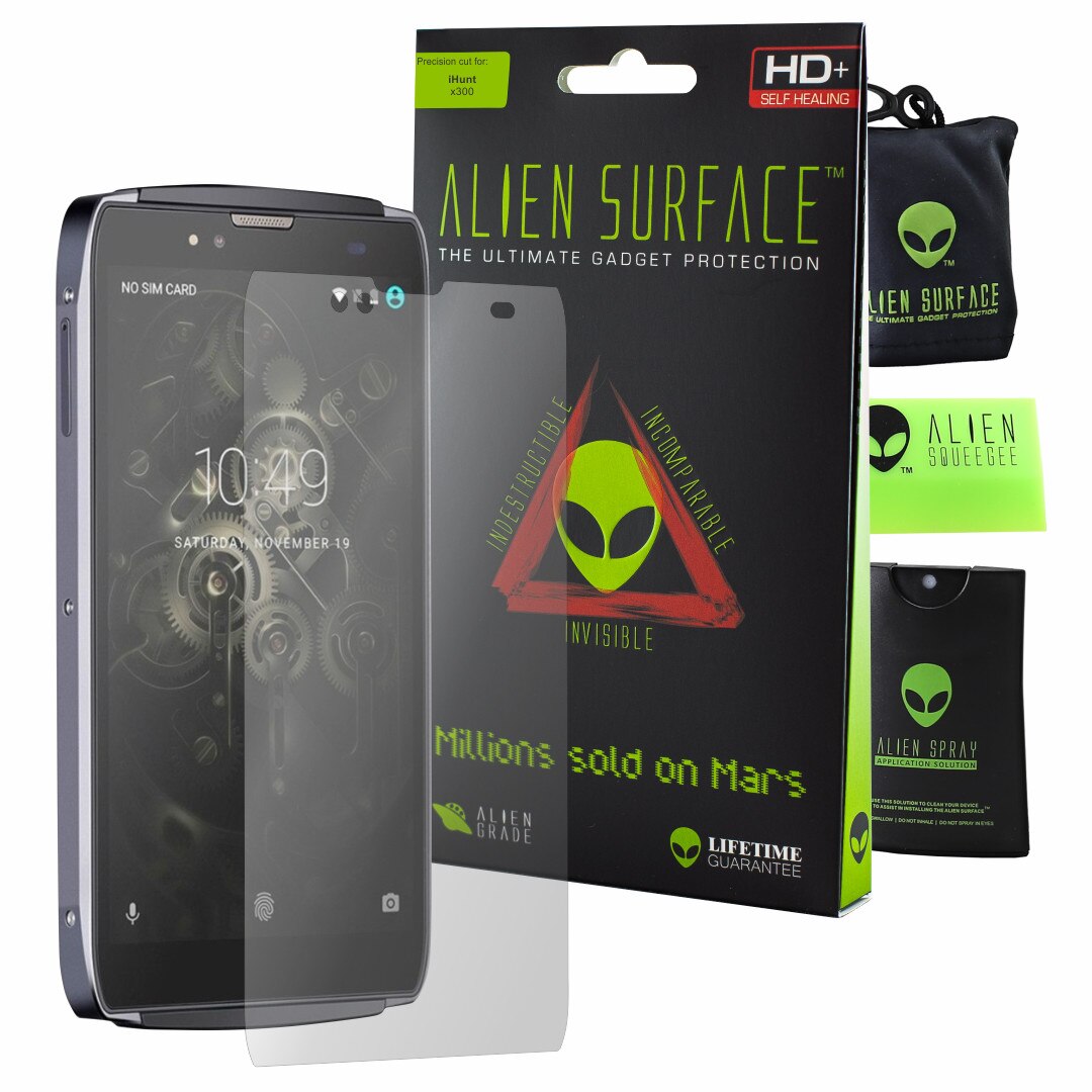 Folie Alien Surface HD, iHunt x300, protectie ecran + Alien Fiber cadou