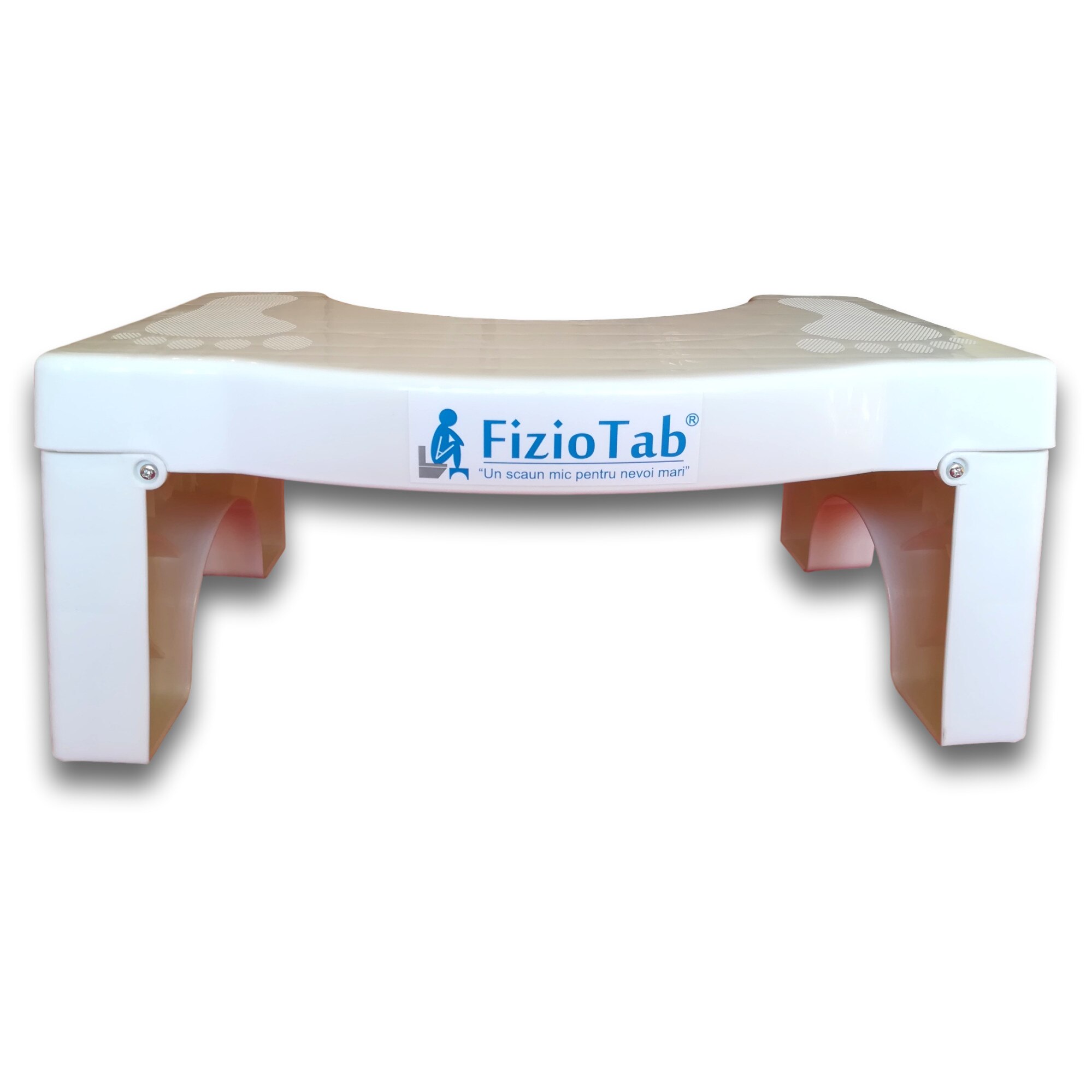 Taburet Pliabil WC FizioTab®, Impotriva Constipatiei si Hemoroizilor, Scaun Pliabil Inaltator Toaleta, Scaun Pliant Suport Picioare Pentru Pozitia Ghemuit Corecta Pe WC, Scaunel Pliabil WC Adulti si C