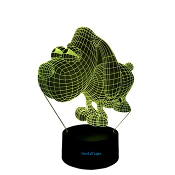 Lampa De Veghe 3D LED Catelus, FizioTab® Light, 7 Culori, Lumina Ambientala, Alimentare USB Lampa De Veghe 3D LED Catelus, FizioTab® Light, 7 Culori, Lumina Ambientala, Alimentare USB