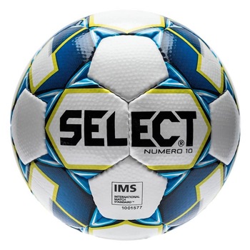 Minge Fotbal SELECT NUMERO 10 IMS, alb, marimea 5 Minge Fotbal SELECT NUMERO 10 IMS, alb, marimea 5