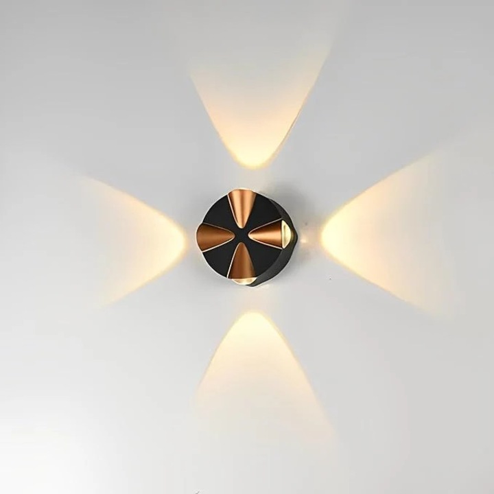 Aplica Cu Led JIJU® IP65 Exterior 6W Lumina Calda