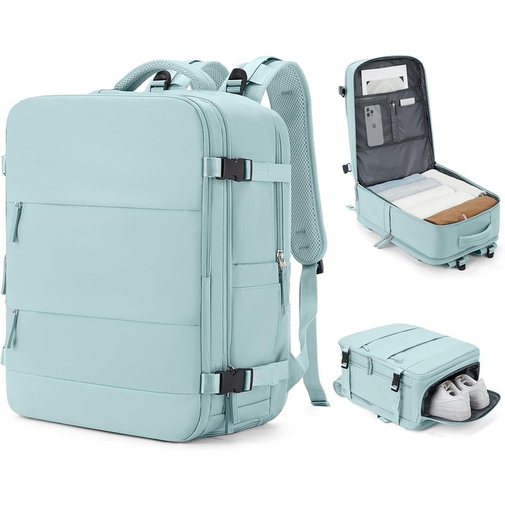 Rucsac de calatorie Ulisem, 40x20x25cm, multicolor, capacitate 30-40 litri, rezistent la apa, design ergonomic