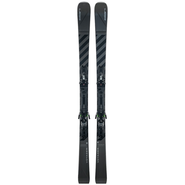 Schiuri pliabile Elan Voyager, cu legaturi Elan EMX 12.0, 166 cm, barbati, negru