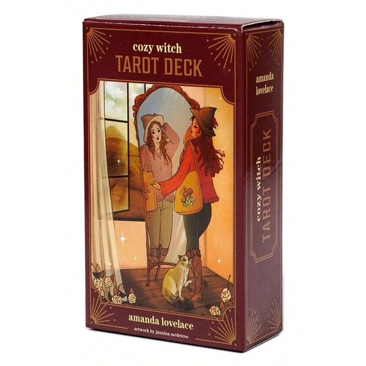 Carti Tarot Midi, Cozy Witch, Andrews McMeel Publishing, Amanda Lovelace & Janaina Medeiros, 2025, 10.5 x 6 cm