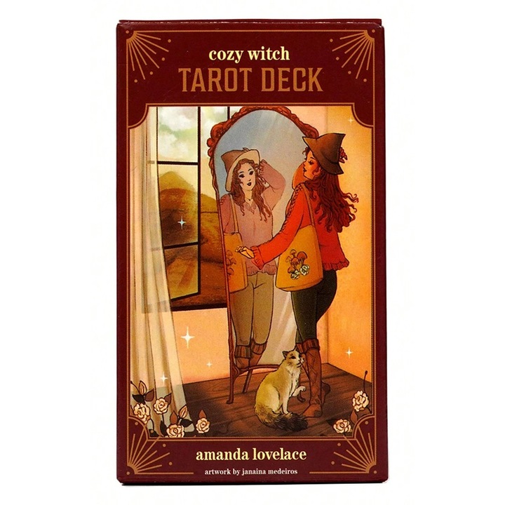 Carti Tarot Midi, Cozy Witch, Andrews McMeel Publishing, Amanda Lovelace & Janaina Medeiros, 2025, 10.5 x 6 cm