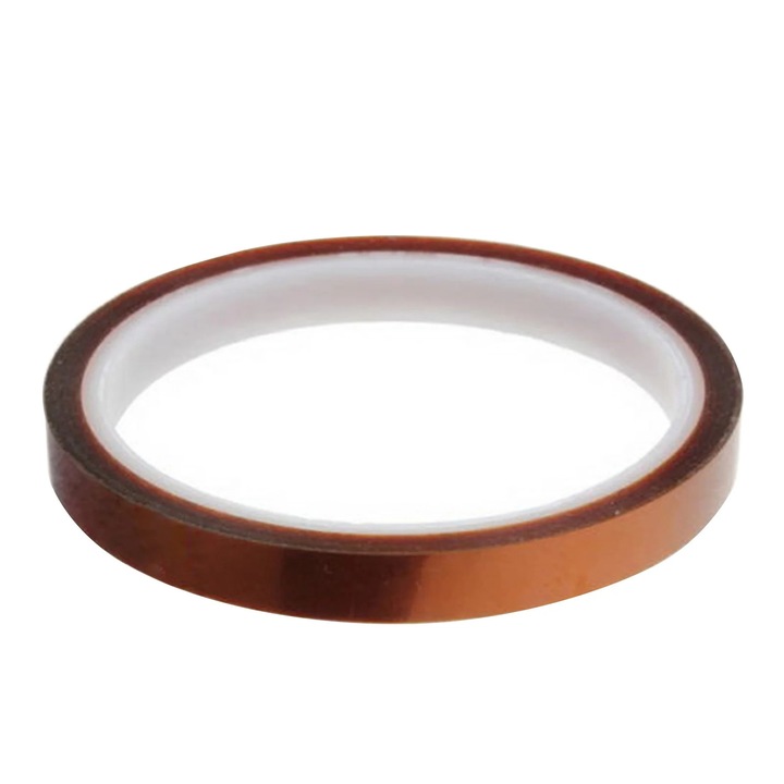 YANYXR poliimid ragasztószalag, magas hőmérsékletnek ellenálló, fémes barna, 33mx0.055mm