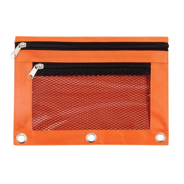 Penar YANYXR, 3 inele, fermoar, material Oxford, 25x19cm
