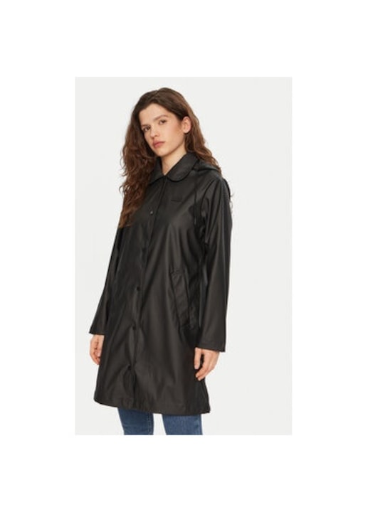 Geaca dama, Hunter, 304761492, Poliuretan, Negru, Negru