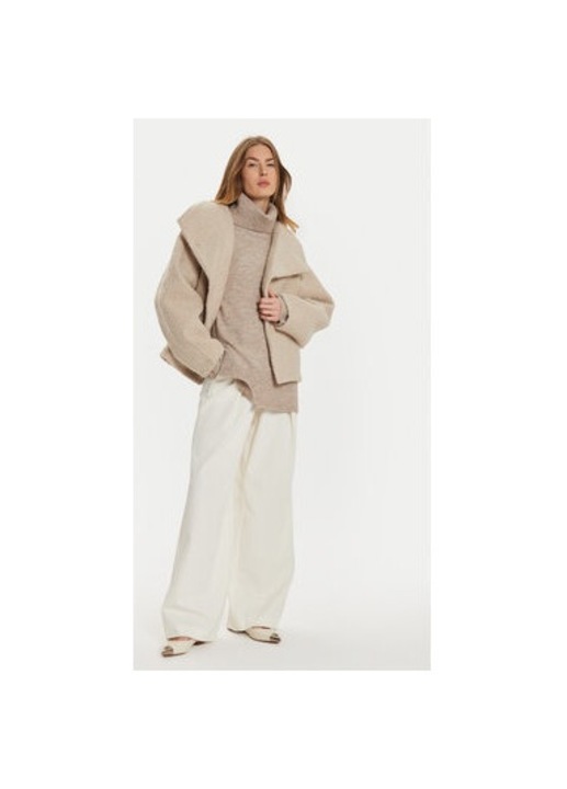 Női kabát, Gina Tricot, 304386091, Poliészter, Bézs, Bézs
