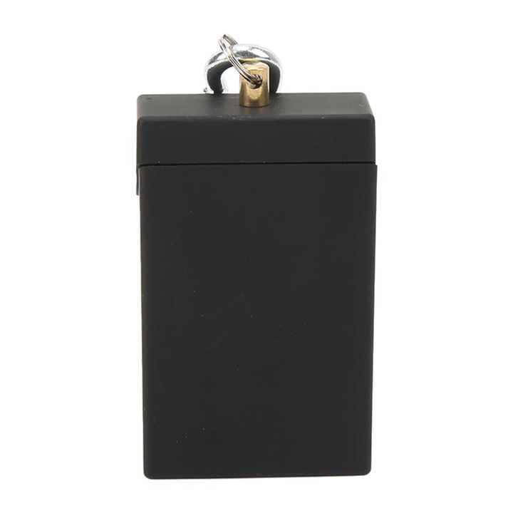 Преносим пепелник с капак, Enforose, мини пепелник за туризъм и зони без дим, компактен, с приставка за ключове