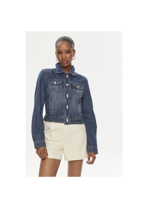 Geaca dama, Morgan, 303919290, Bumbac/Poliester, Albastru, Albastru