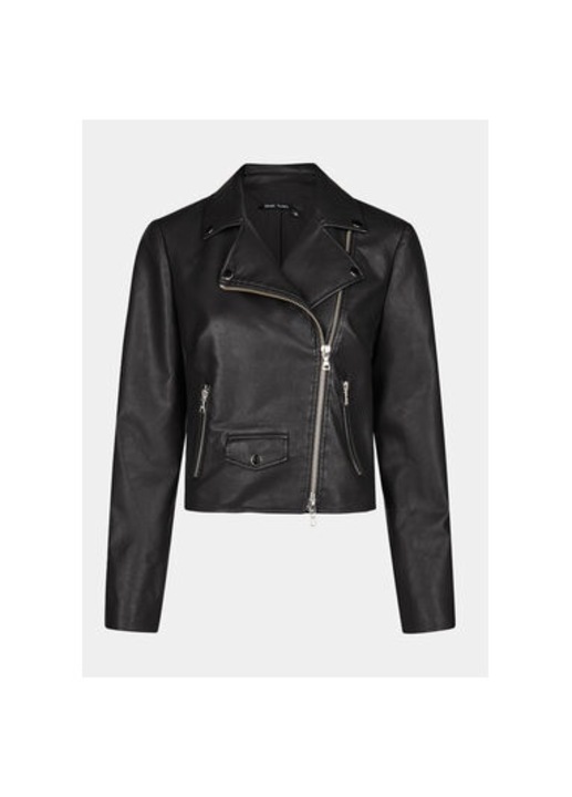 Geaca dama, Marc Aurel, 303698355, Piele ecologica, Negru, Negru