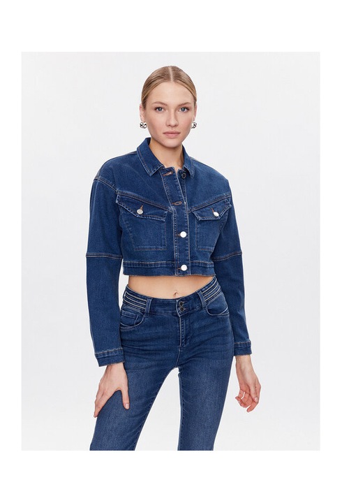 Geaca dama, Morgan, 302902712, Bumbac/Poliester, Albastru, Albastru, 36