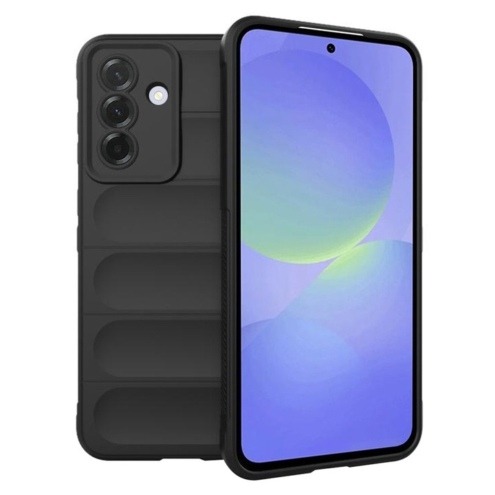 Husa pentru Samsung Galaxy A26 5G DaDen® Magic Shield, Antisoc, Interior microfibra, TPU, Negru