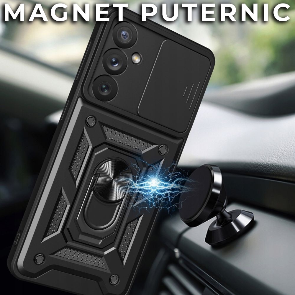 Husa pentru Samsung Galaxy A36 5G DaDen Hybrid Armor Kickstand, Slider Camera, Antisoc, Protectie Superioara, Auriu deschis