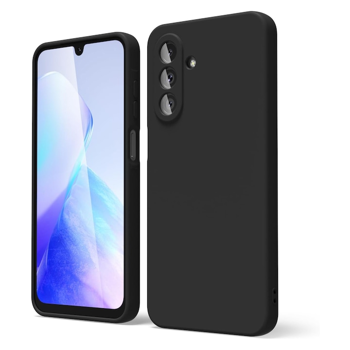 Калъф за Samsung Galaxy A26 Daden® мек силиконов, ултра тънък, подобрена защита, вътрешност от микрофибър, черен