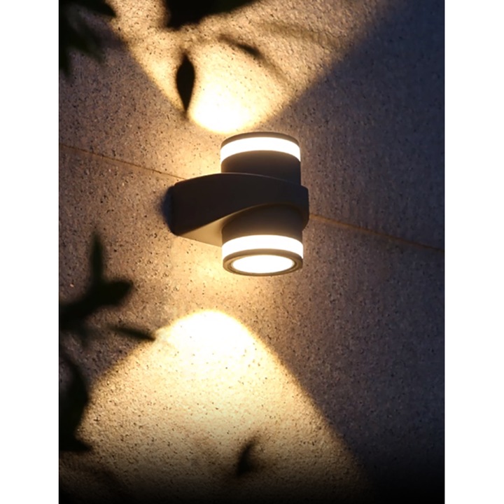 Aplica Cu Led JIJU® IP65 Exterior 14W Lumina Calda Cod 201748/2