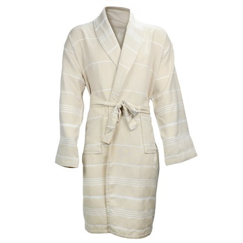 Halat Sauna & SPA, Crem deschis, L-XL Halat Sauna & SPA, Crem deschis, L-XL