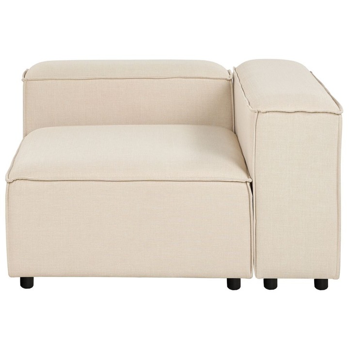 Colțar modular, Beliani, bej, 120x120cm, pentru 1 persoană