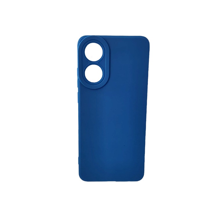 G-Tech Liquid Silicone Jelly Case, съвместим с Oppo A60, защита на камерата, силикон, тъмно син