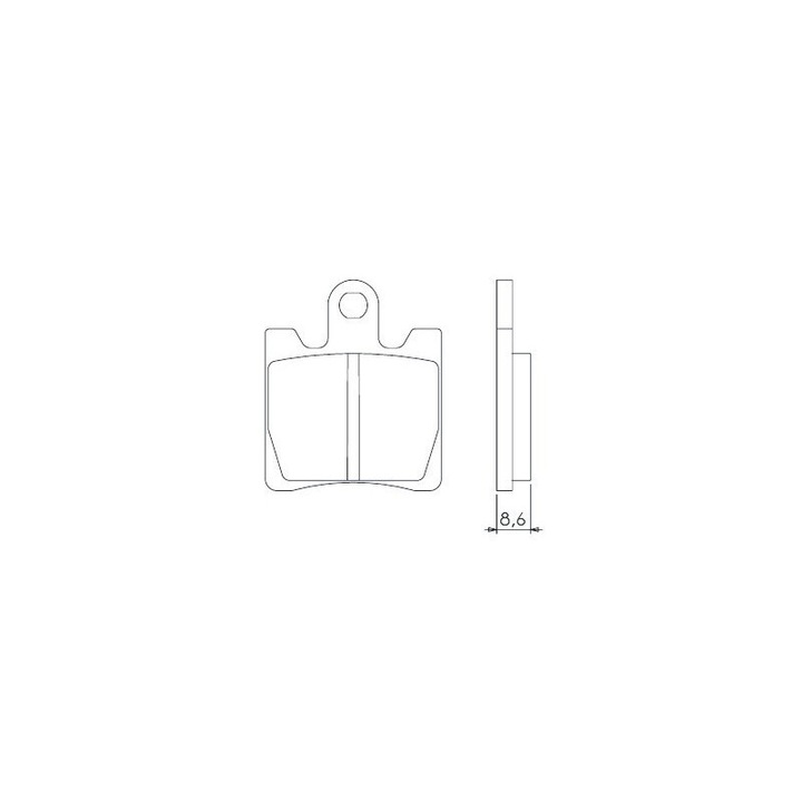 Накладки за спирачки Brenta, синтеровани, 4018, златни, комплект