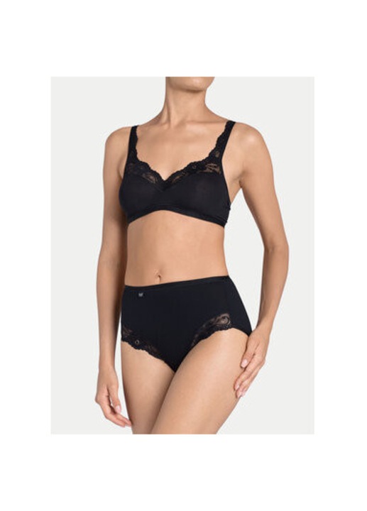 Chiloti dama, Sloggi, 304891885, Bumbac/Poliamida/Elastan, Negru, Negru