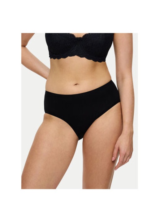 Női bugyi, Triumph, 304974854, Pamut, Fekete, Fekete