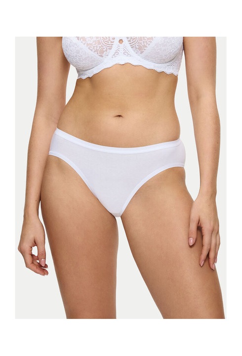 Női bugyi, Triumph, 304974823, Pamut, Fehér, Fehér