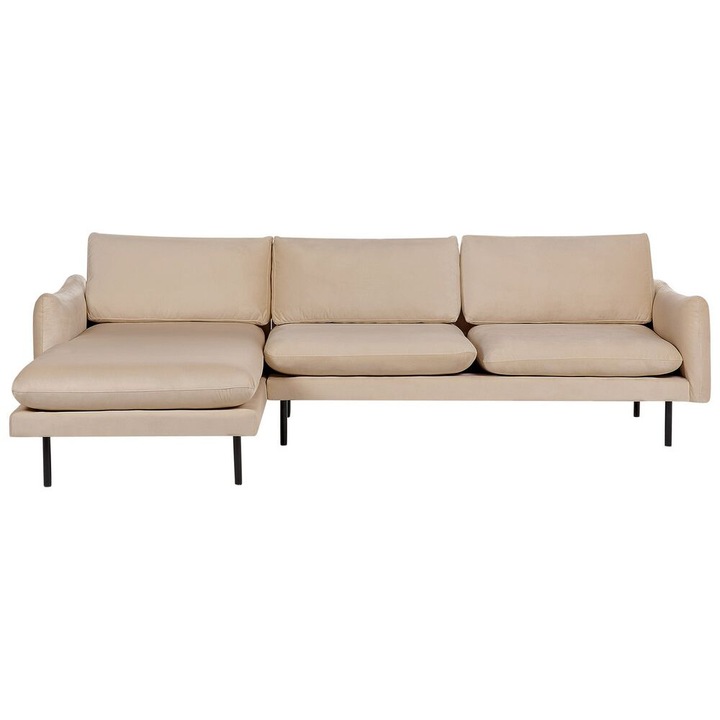 Coltar dreapta din catifea bej Vinterbro