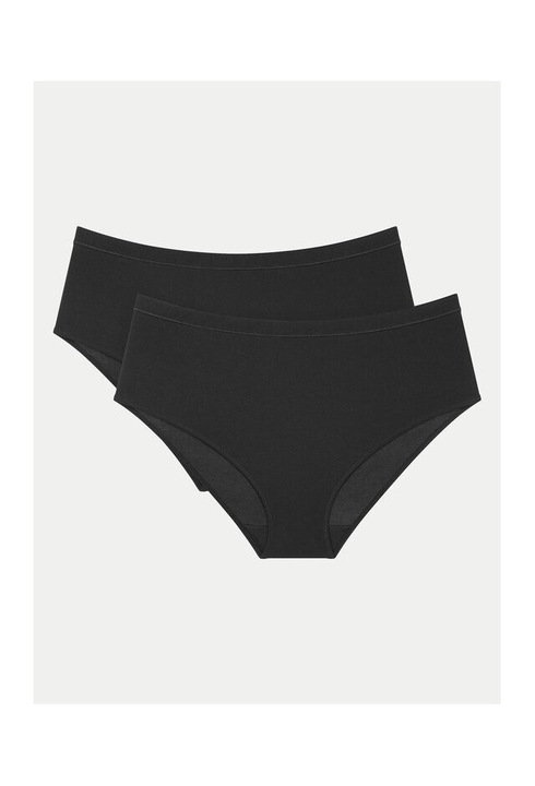 Комплект от 2 чифта дамски бикини, Triumph, 304975127, Модал, Черен, Черен