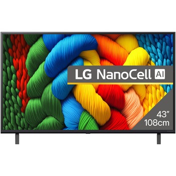 Televizor LG NanoCell 43NANO80A3B, 108 cm, Smart, 4K Ultra HD, Clasa G (Model 2025)
