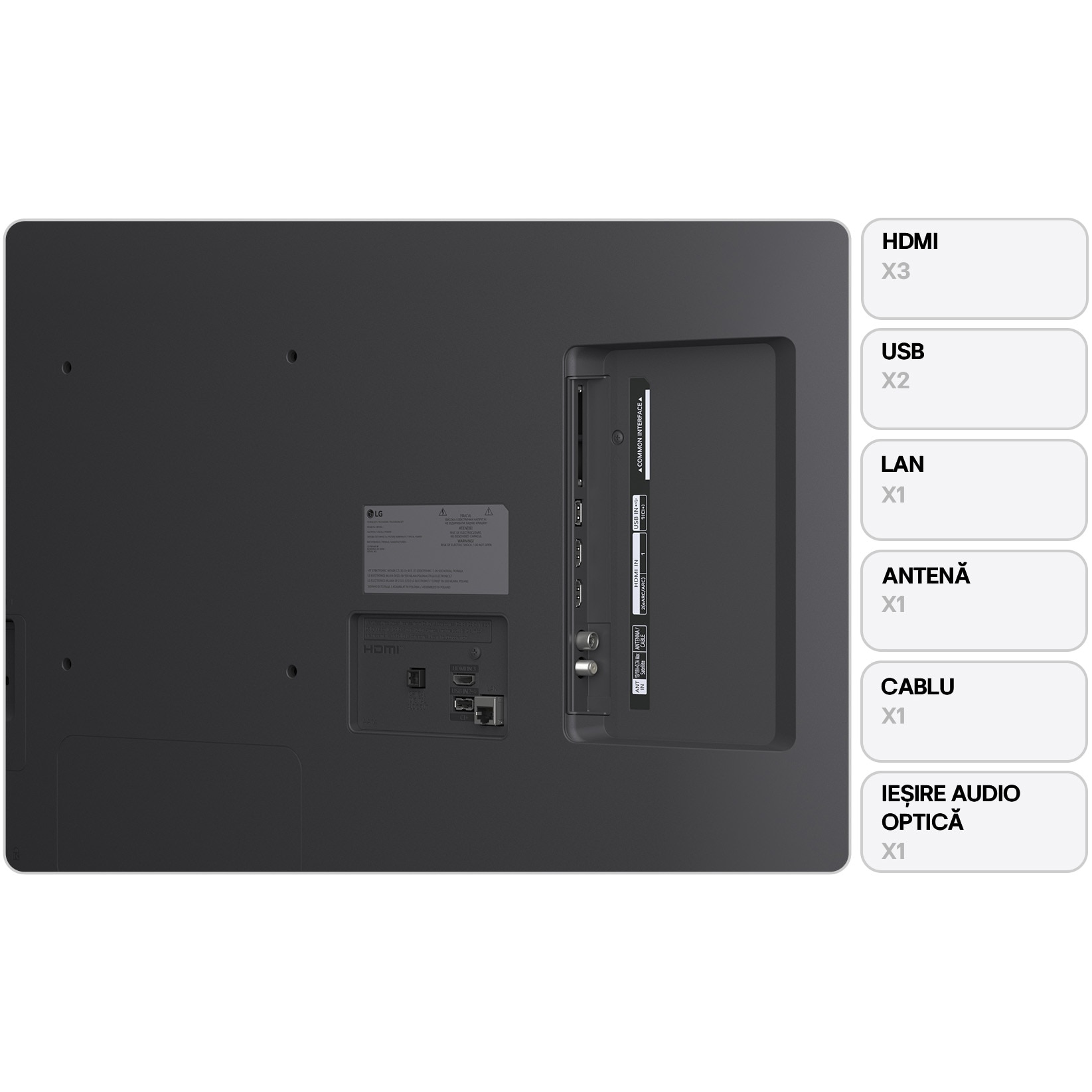 Televizor LG NanoCell 50NANO80A3B, 126 cm, Smart, 4K Ultra HD, Clasa F (Model 2025)