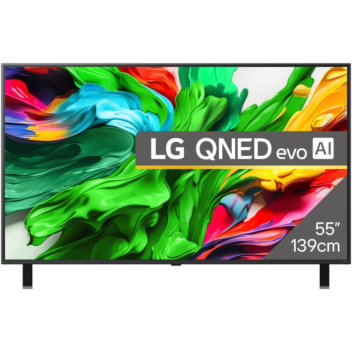 Телевизор LG QNED evo 55QNED85A3C, 55" (139 см), Smart, 4K Ultra HD, 100 Hz, Клас E (Модел 2025)