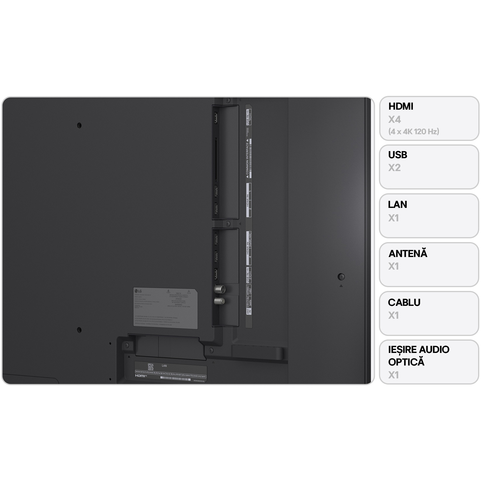 Televizor LG QNED evo 55QNED85A3C, 139 cm, Smart, 4K Ultra HD, 100 Hz, Clasa E (Model 2025)