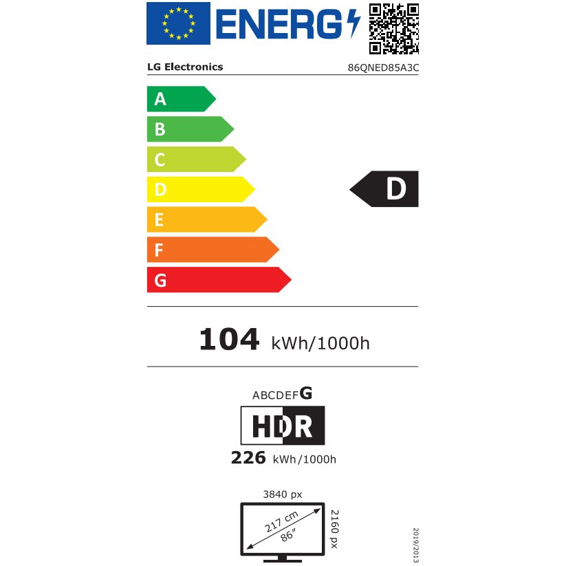 Televizor LG QNED evo 86QNED85A3C, 218 cm, Smart, 4K Ultra HD, 100 Hz, Clasa D (Model 2025)