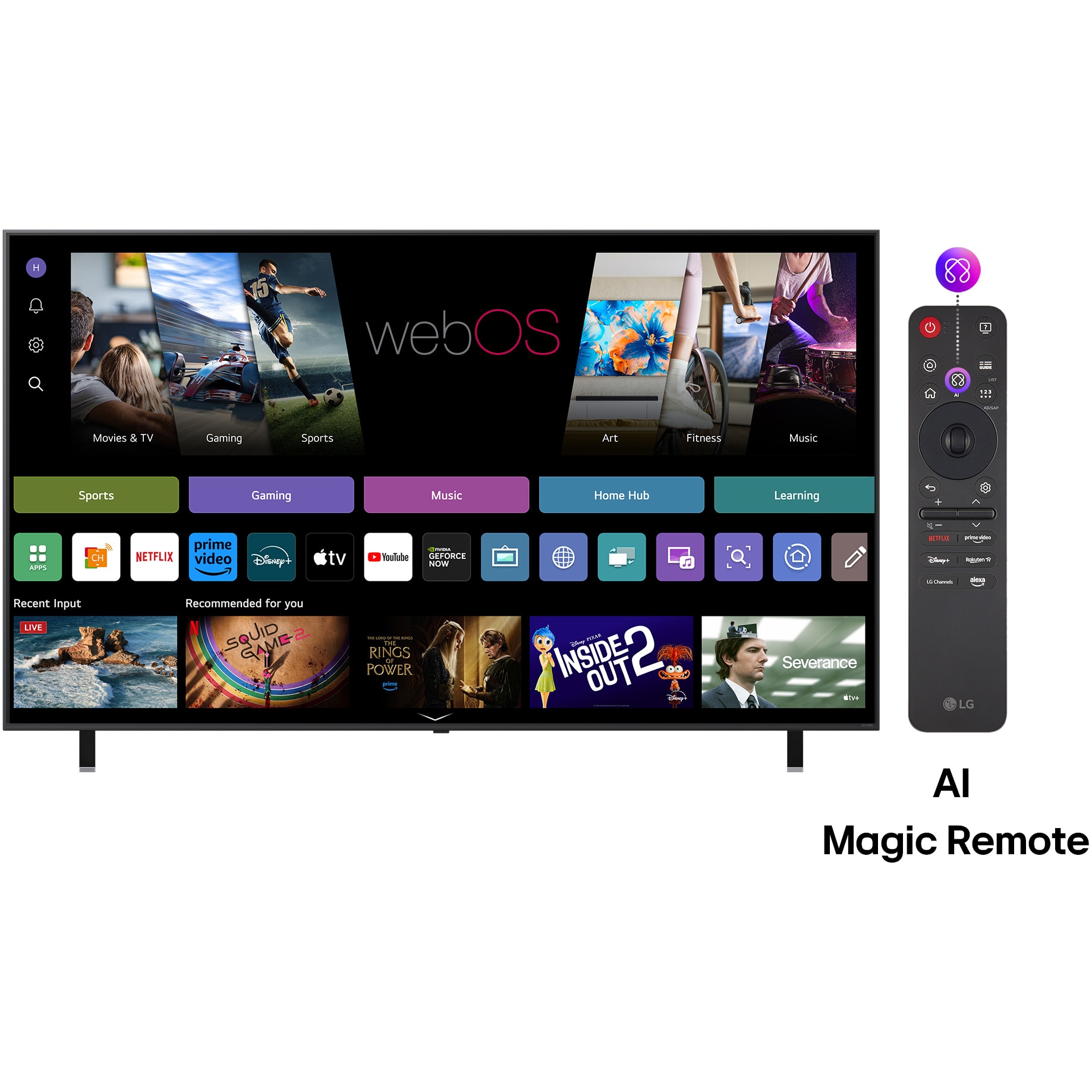 Televizor LG QNED evo 86QNED85A3C, 218 cm, Smart, 4K Ultra HD, 100 Hz, Clasa D (Model 2025)