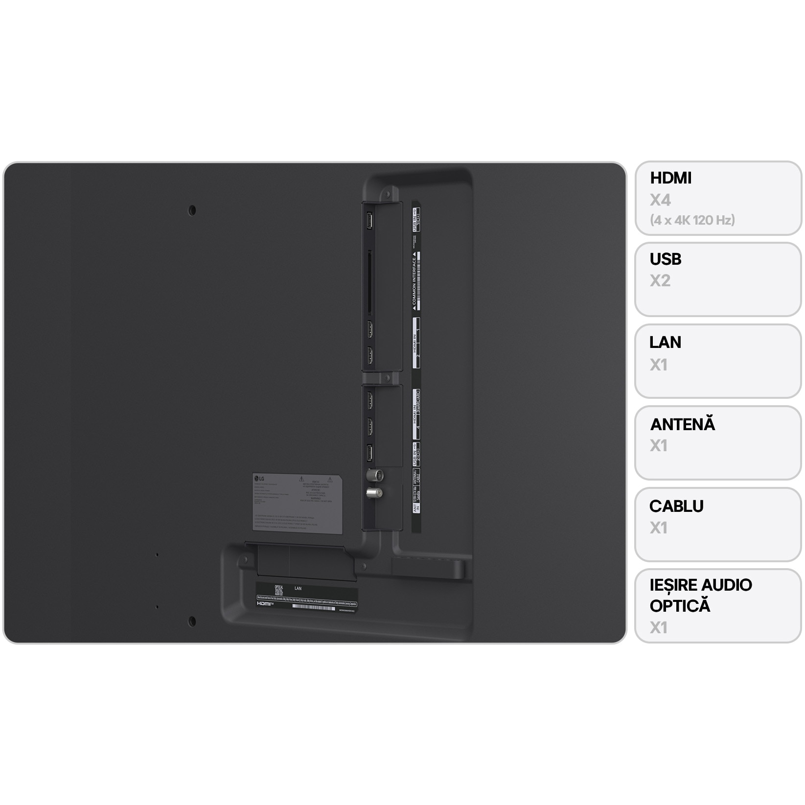 Televizor LG QNED evo 86QNED85A3C, 218 cm, Smart, 4K Ultra HD, 100 Hz, Clasa D (Model 2025)