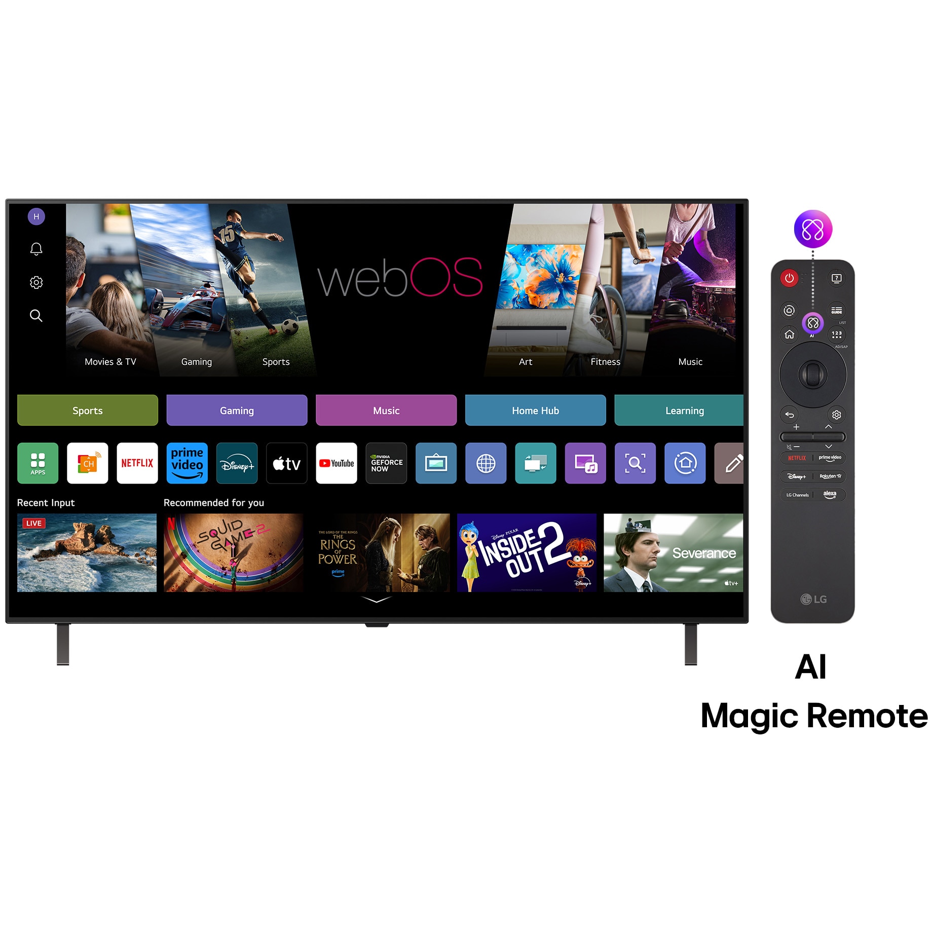 Televizor LG OLED 65B53LA, 164 cm, Smart, 4K Ultra HD, 100 Hz, Clasa F (Model 2025)