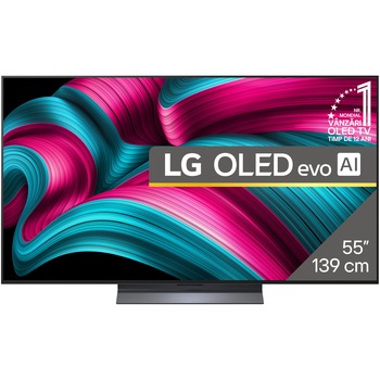 Televizor LG OLED evo 55C52LA, 139 cm, Smart, 4K Ultra HD, 100 Hz, Clasa F (Model 2025)