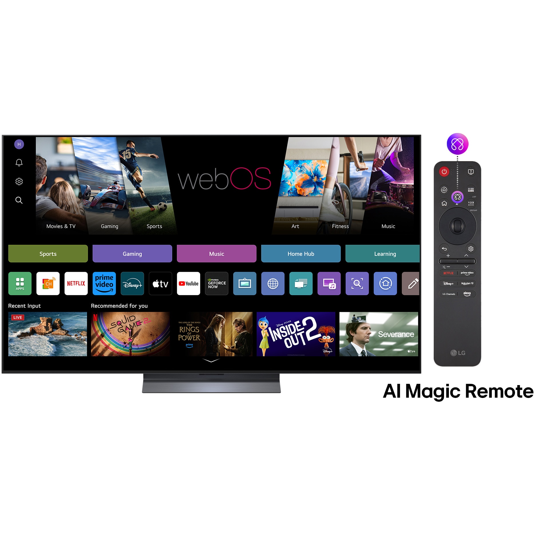 Televizor LG OLED evo 65C51LA, 164 cm, Smart, 4K Ultra HD, 100 Hz, Clasa F (Model 2025)