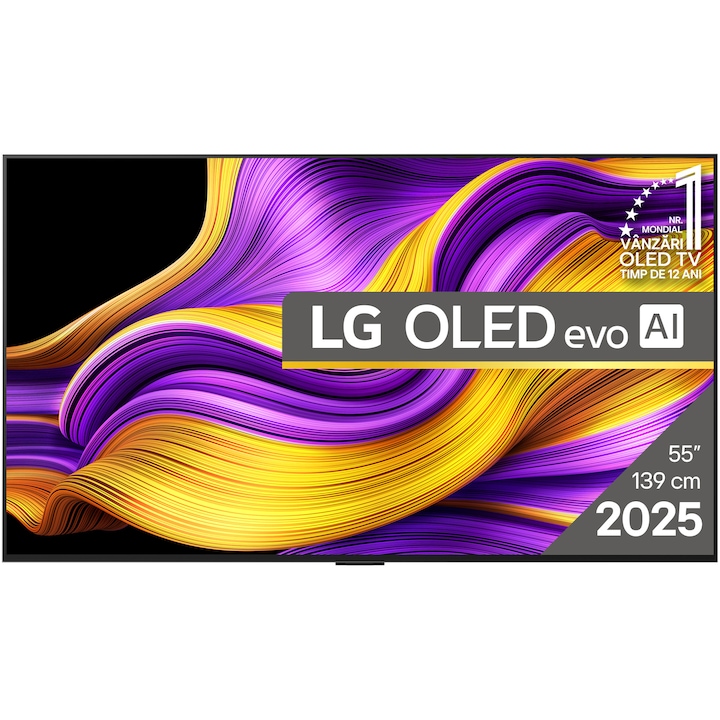 Телевизор LG OLED evo 55G51LW, 55" (139 см), Smart, 4K Ultra HD, 120 Hz, Клас E (Модел 2025)