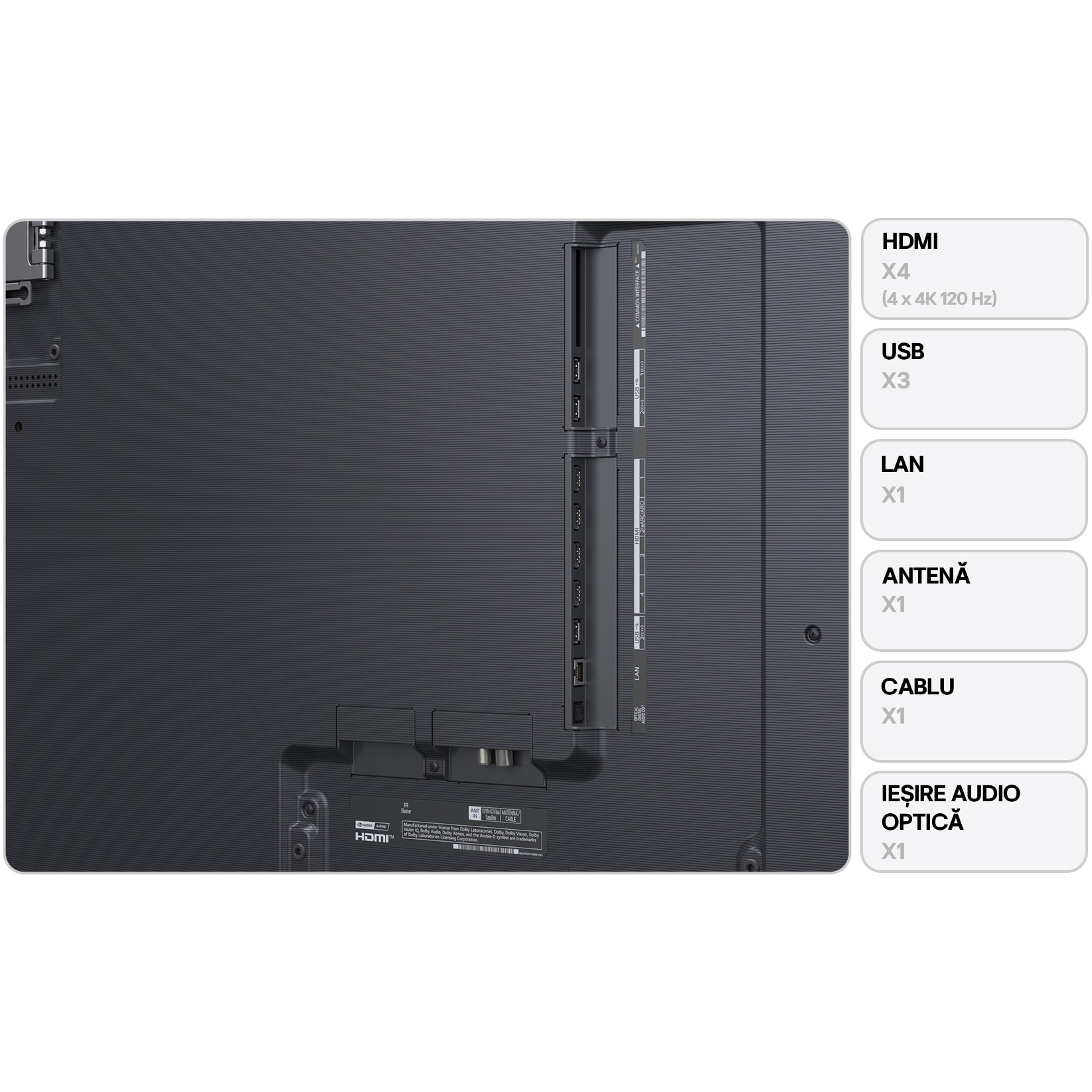 Televizor LG OLED evo 83G51LW, 210 cm, Smart, 4K Ultra HD, 100 Hz, Clasa E (Model 2025)