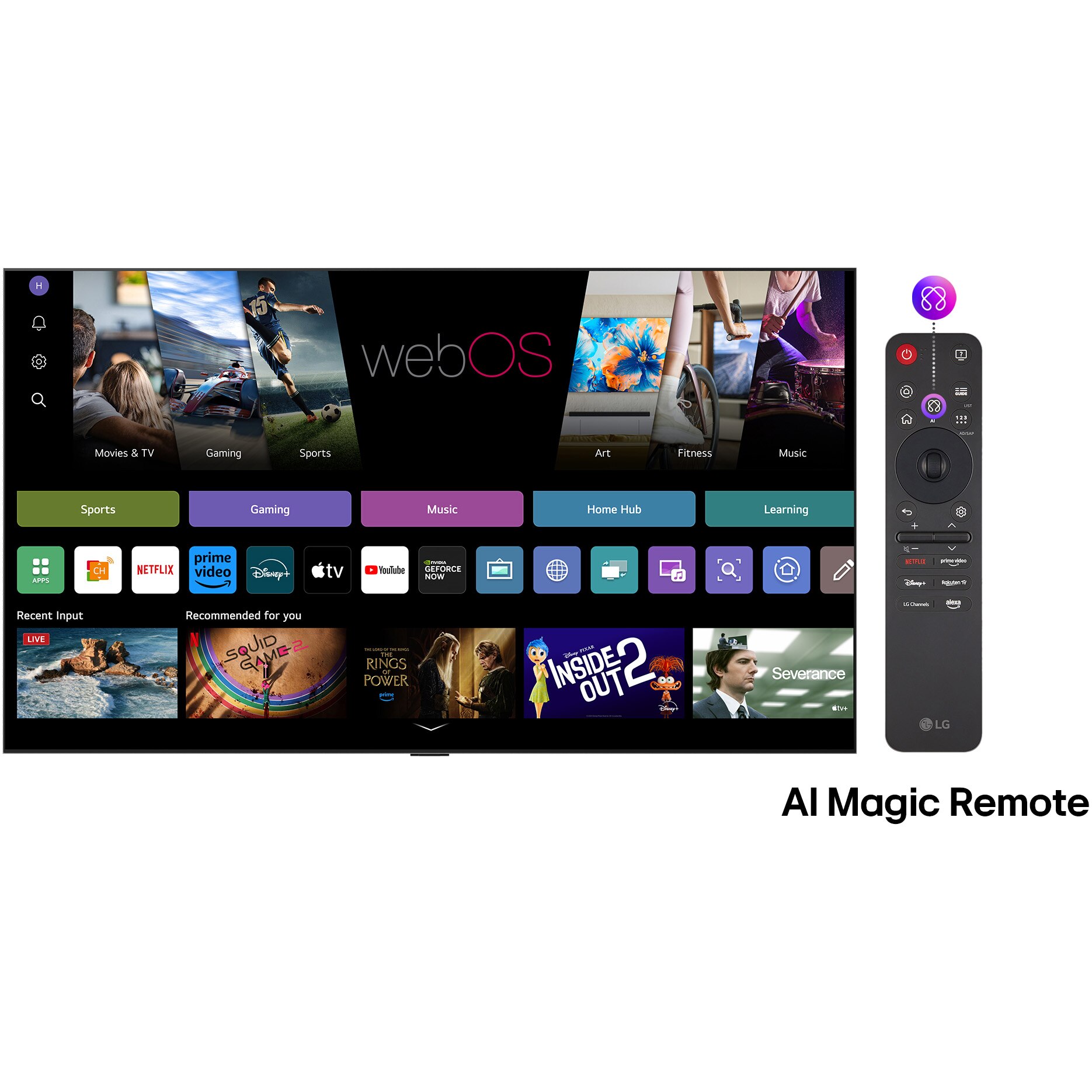 Televizor LG OLED evo 83G51LW, 210 cm, Smart, 4K Ultra HD, 100 Hz, Clasa E (Model 2025)