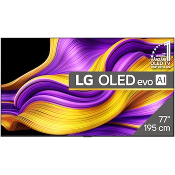 Televizor LG OLED evo 77G51LW, 195 cm, Smart, 4K Ultra HD, 100 Hz, Clasa E (Model 2025)