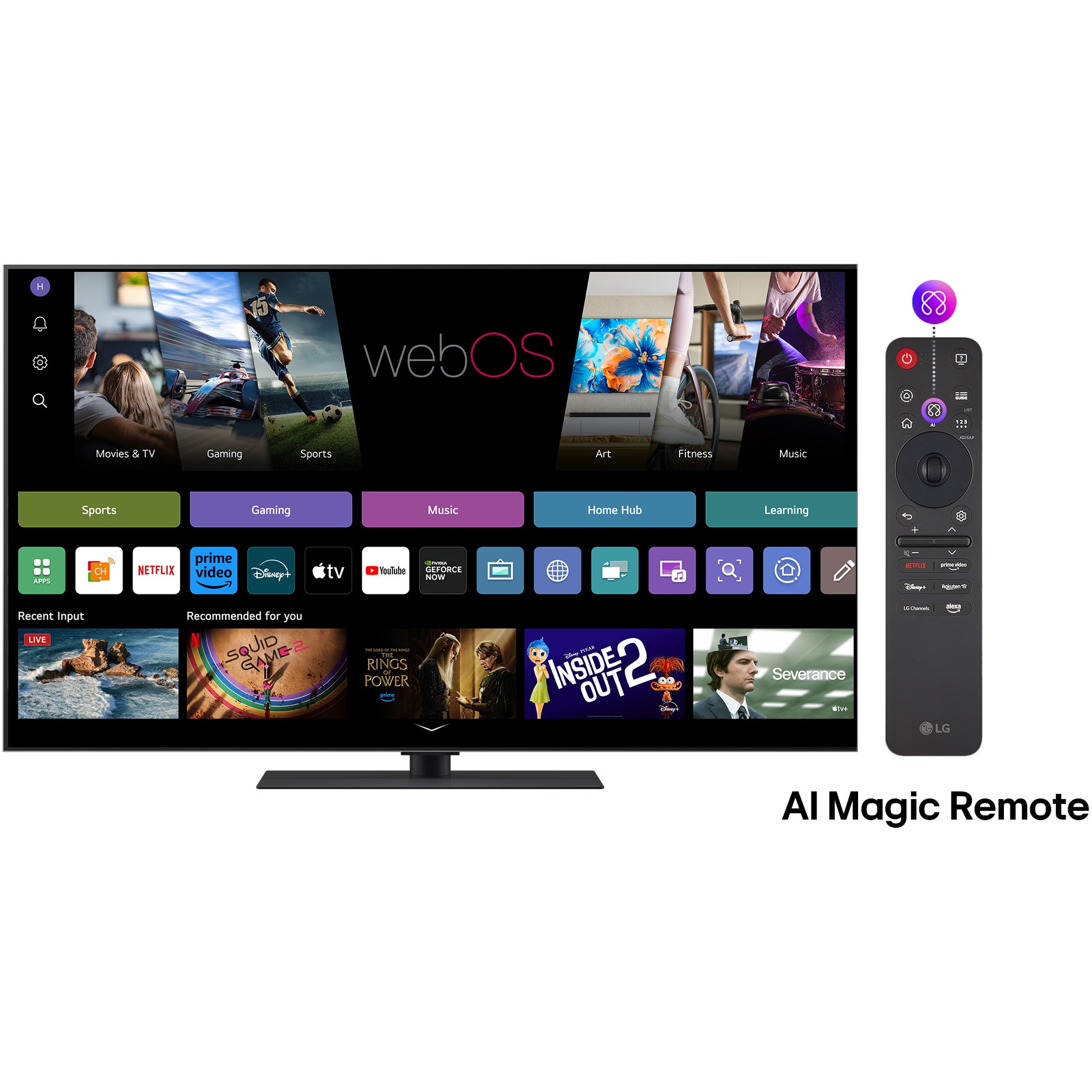 Televizor LG OLED evo 55G53LS, 139 cm, Smart, 4K Ultra HD, 100 Hz, Clasa E (Model 2025)