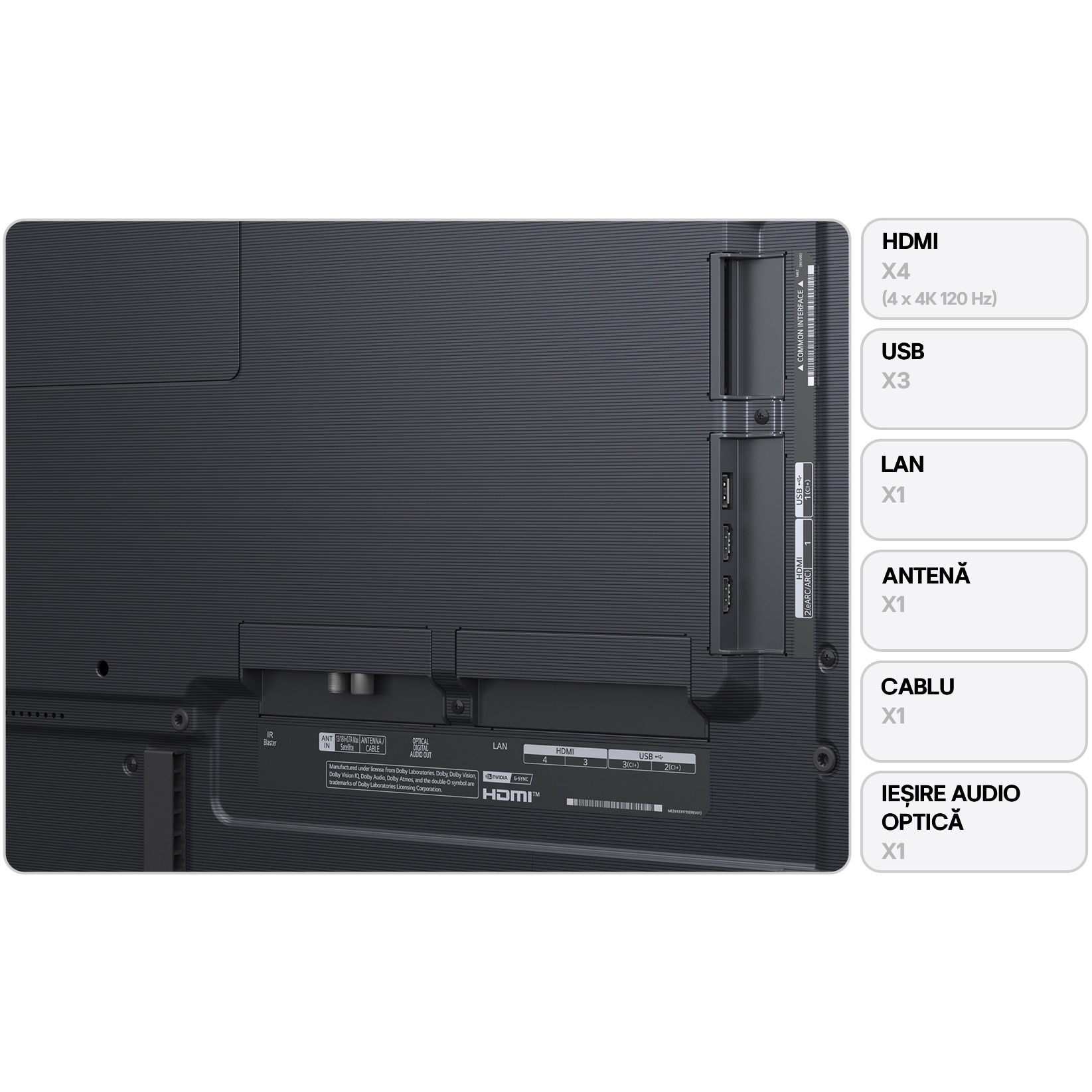 Televizor LG OLED evo 55G53LS, 139 cm, Smart, 4K Ultra HD, 100 Hz, Clasa E (Model 2025)