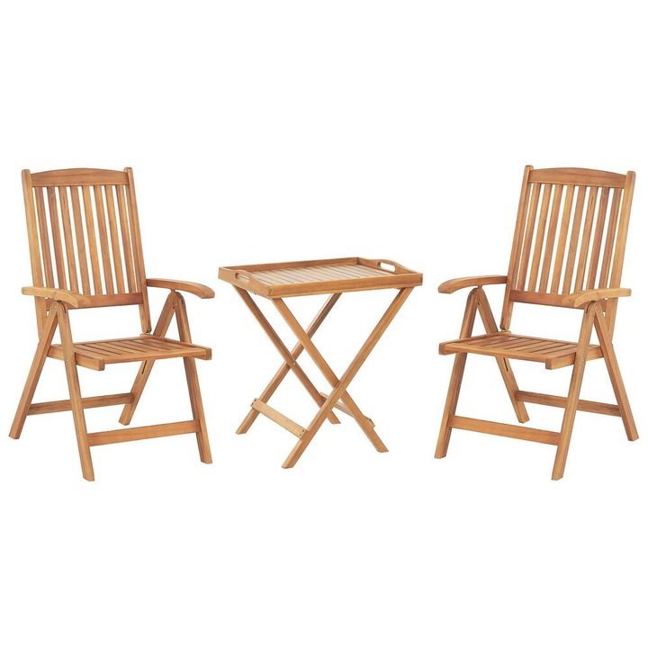 Set mobilier de gradina Java Lemn Maro deschis